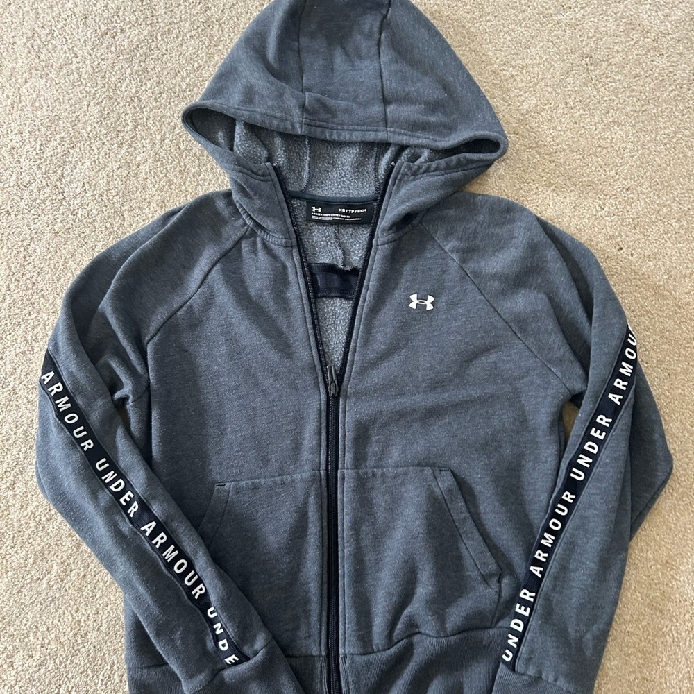 Under Armour Gray Zip-Up Hoodie